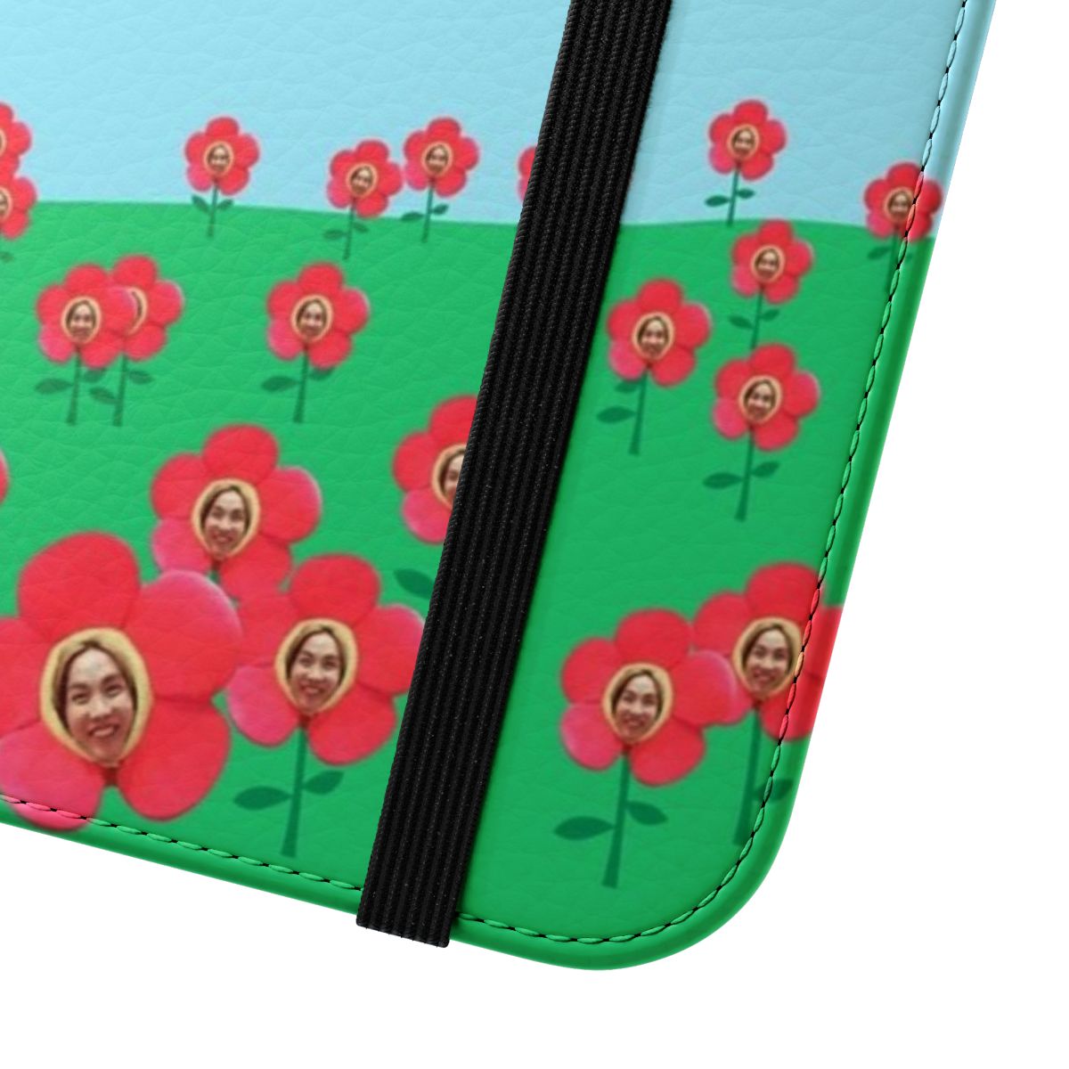 Colorful floral phone case design inspired by BTS member J-Hope - Close Up