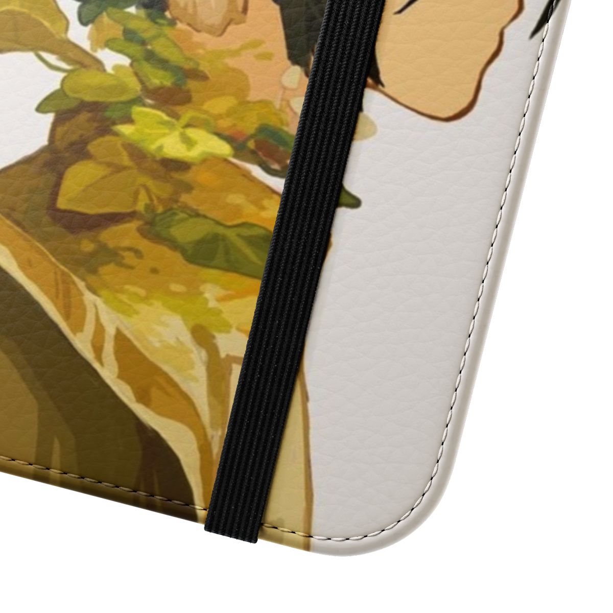 Toph Beifong-inspired earthbender phone case featuring a badger mole design - Close Up