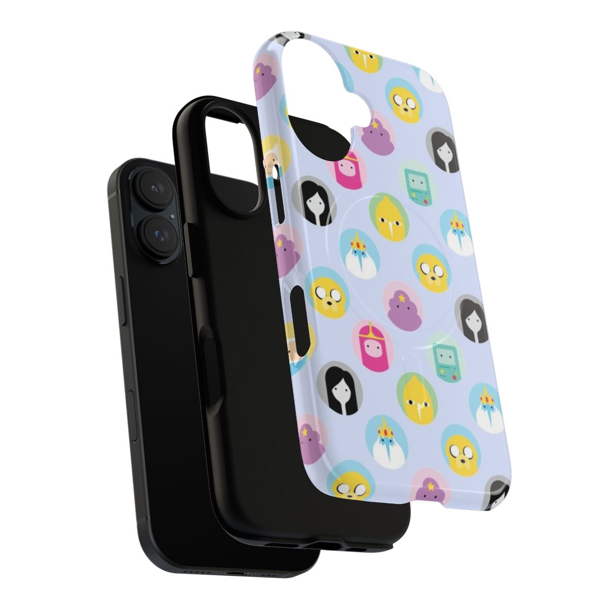 Tough, magnetic phone case with colorful Adventure Time characters and designs - Layers