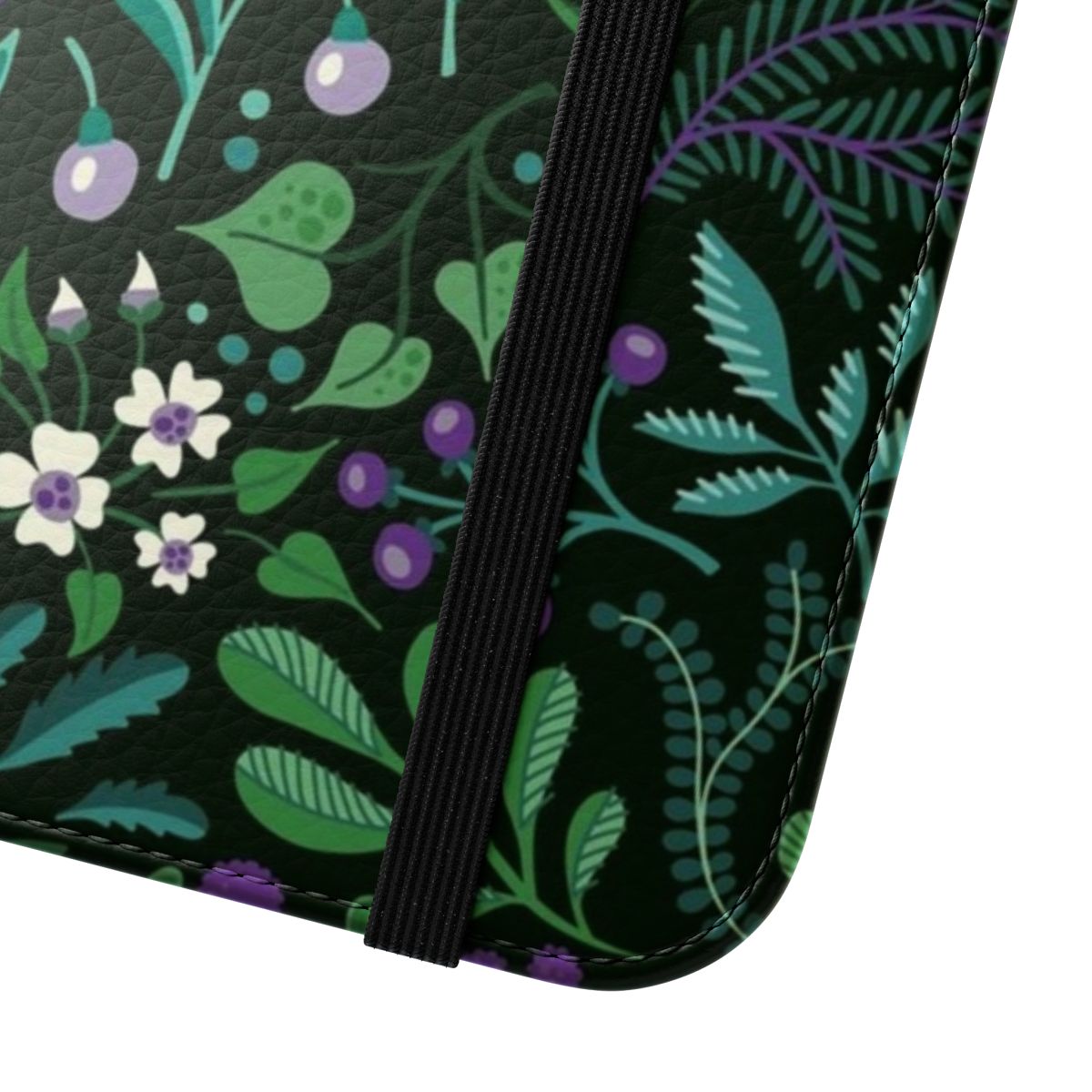 Botanical Floral Pattern Phone Case - Close Up