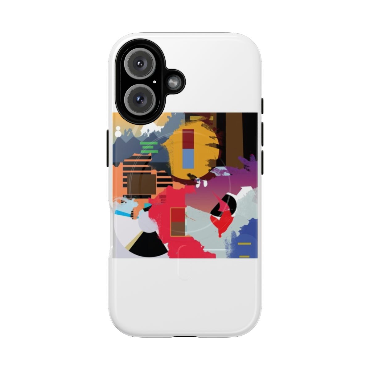 Unique phone case featuring a collage of Kanye West album covers.