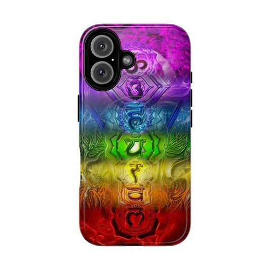 Zen doodle chakra design on a tough, magnetic phone case