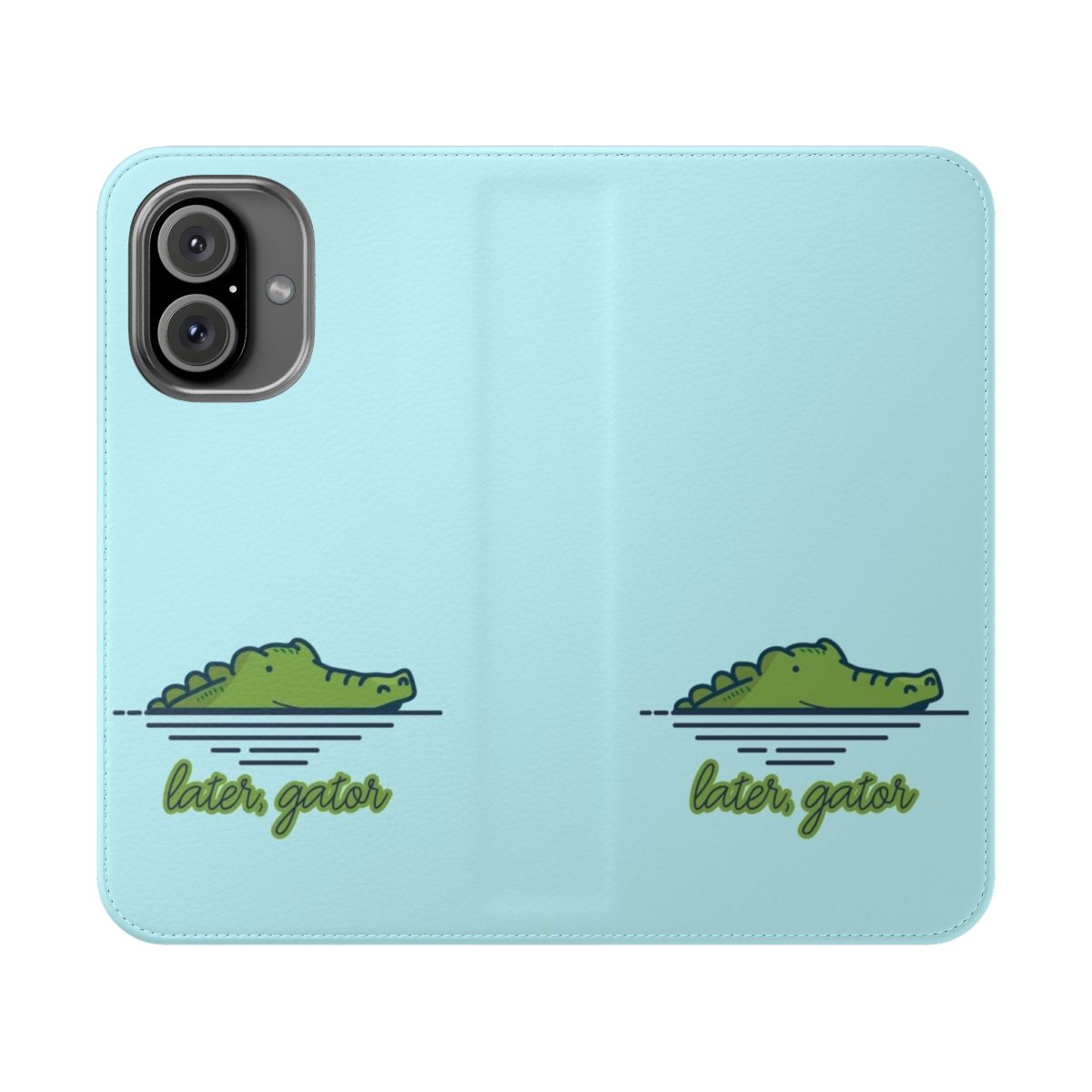 Durable phone case with a gator/alligator design for nature lovers