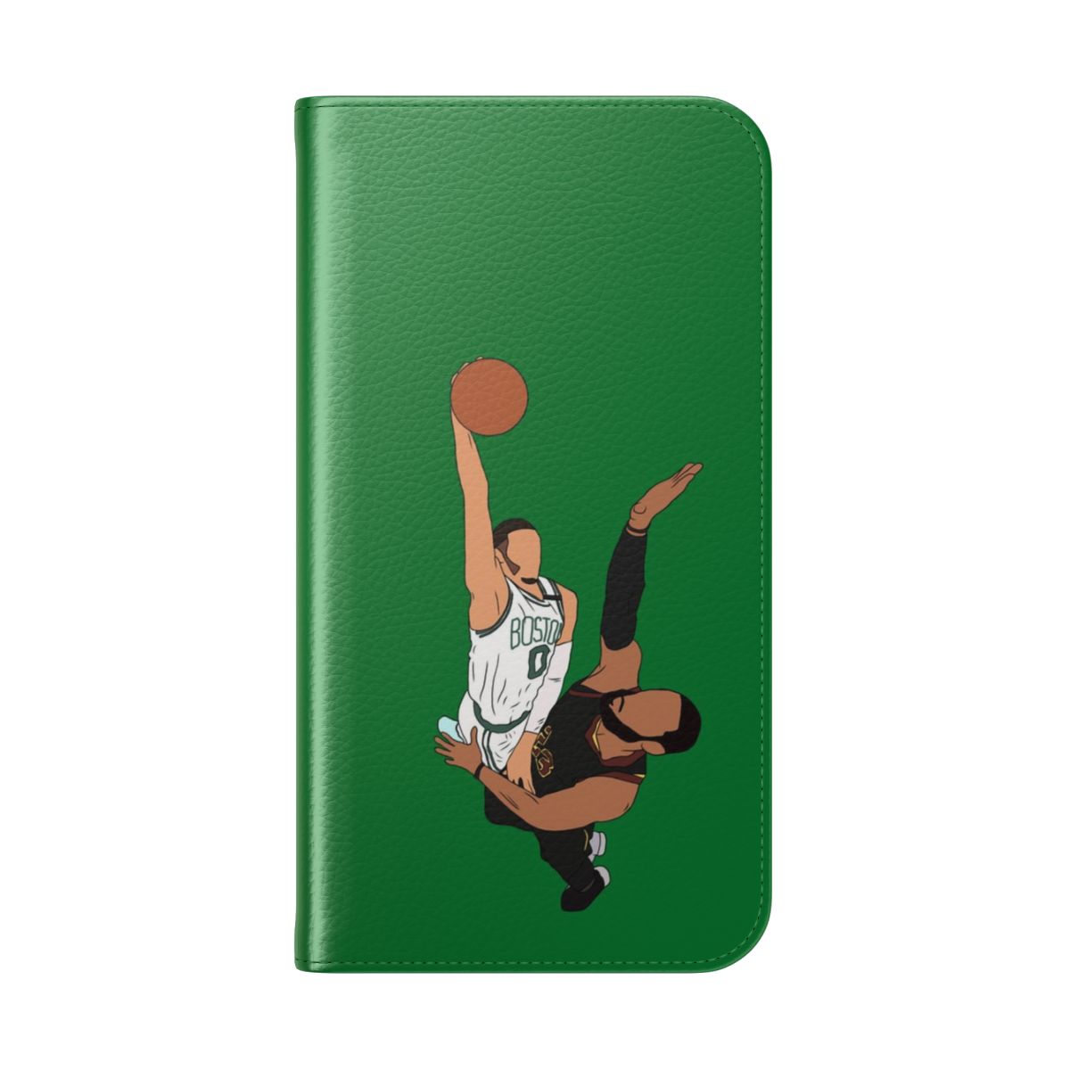 Jayson Tatum Dunk Basketball Phone Case - Folded Back