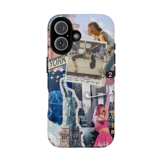 Collage-style phone case featuring artwork inspired by Taylor Swift's 1989 album