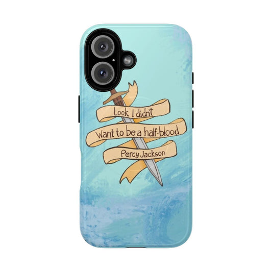 Magnetic tough phone case with Percy Jackson-inspired artwork