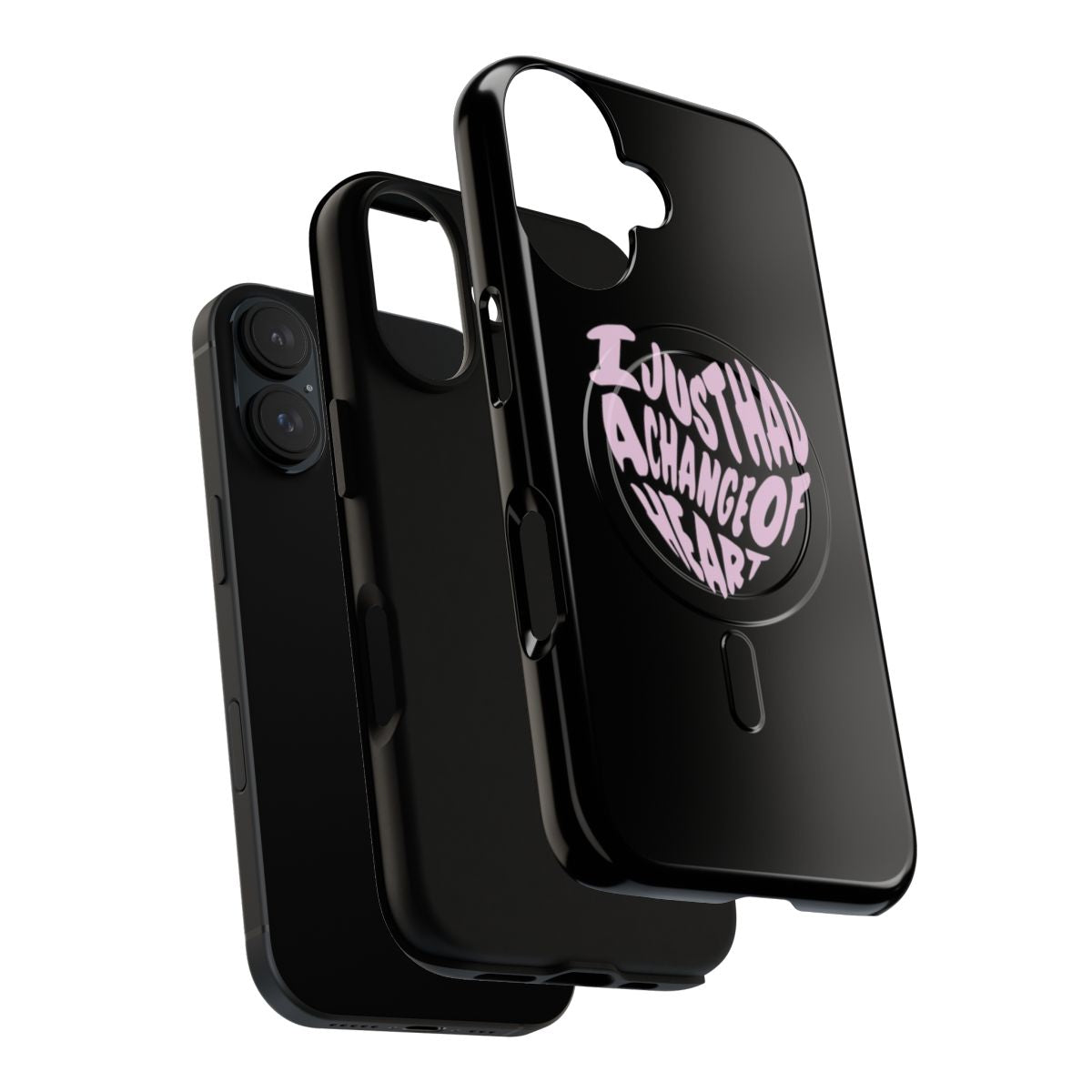 Stylish The 1975 inspired magnetic tough phone case in light pink color - Layers