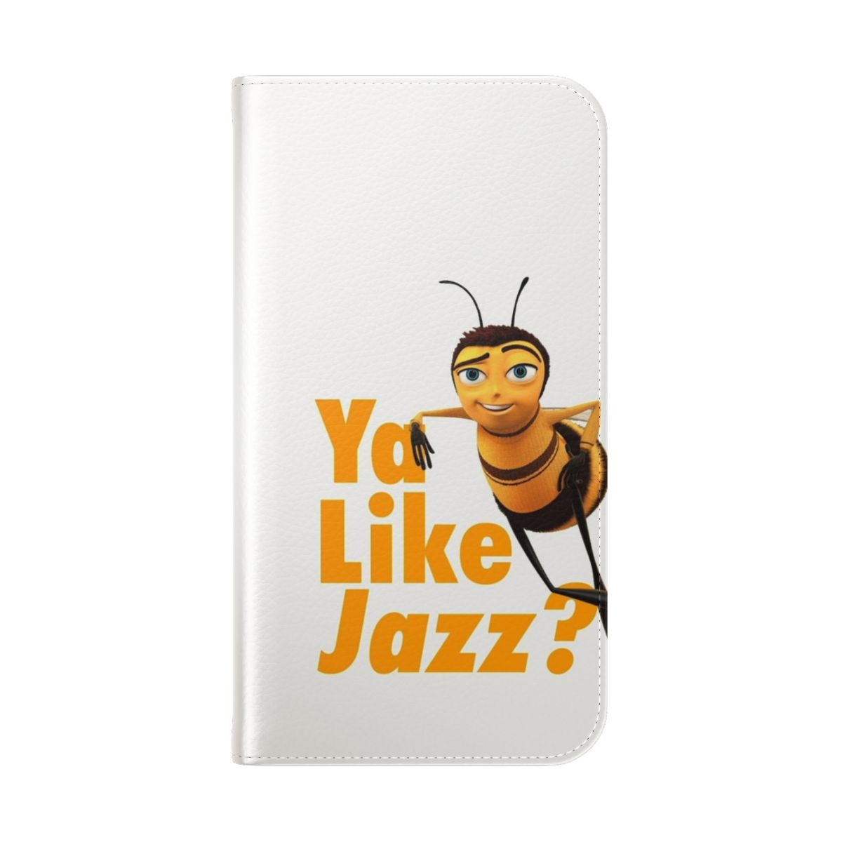 Bee Movie Themed Flip Phone Case with Funny Meme Design - Folded Back