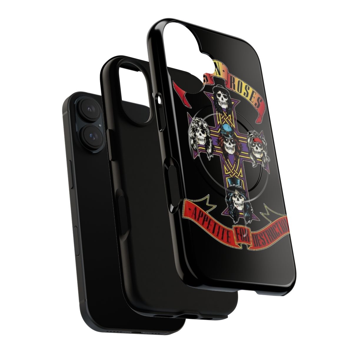 Magnetic tough phone case with classic rock band artwork - Layers