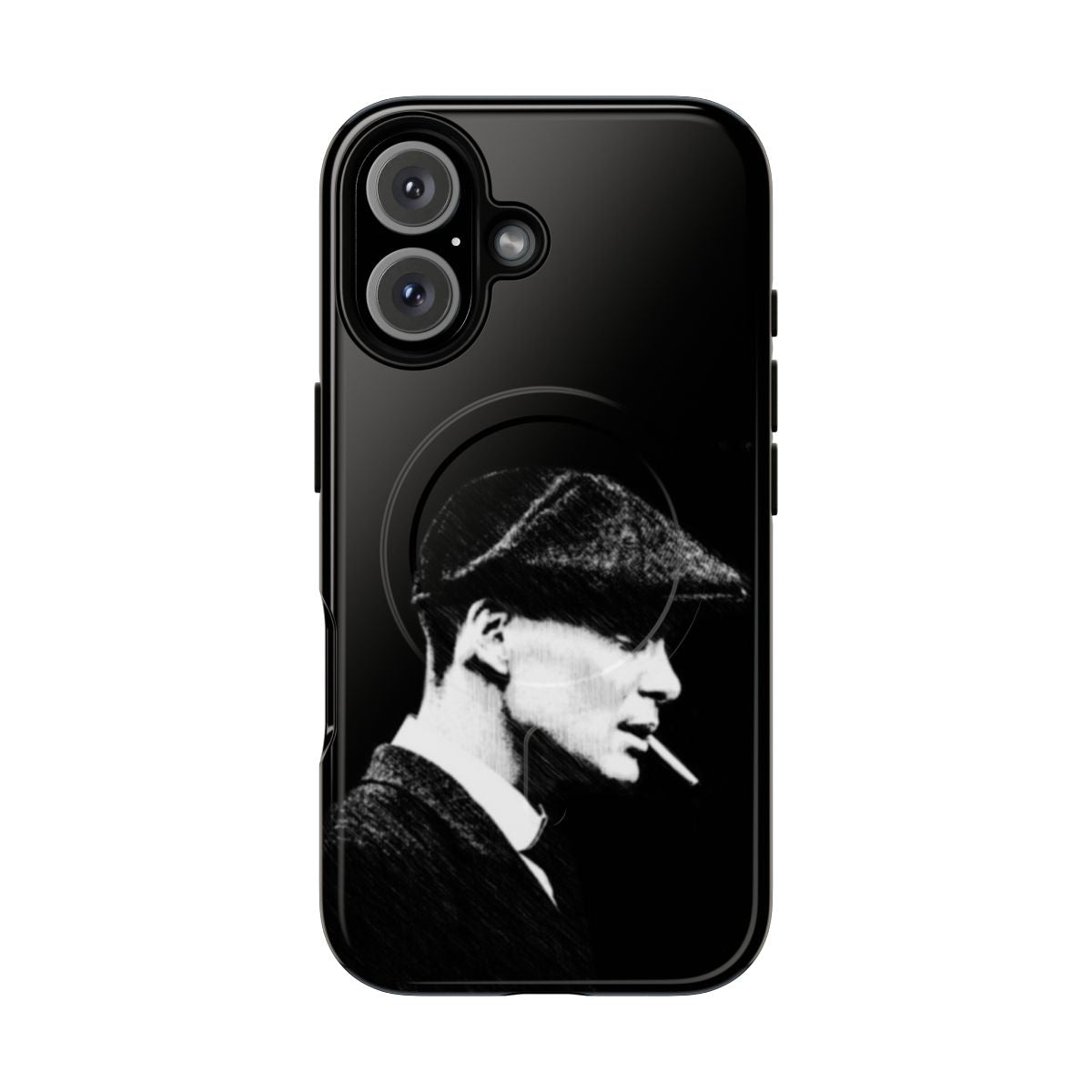 Peaky Blinders themed phone case with magnetic closure