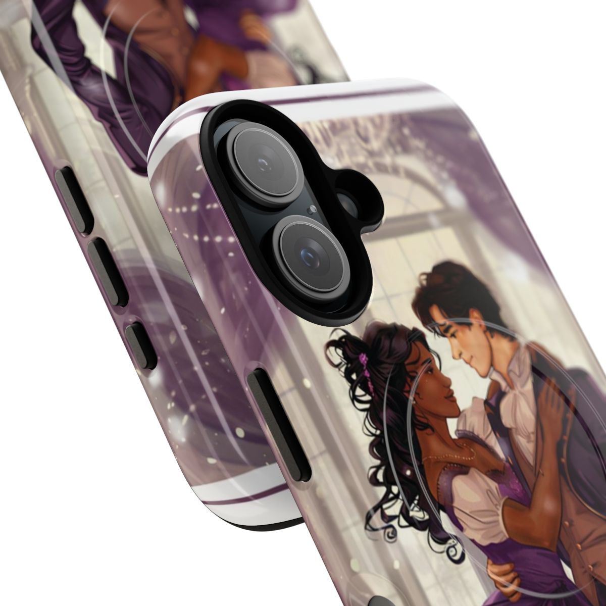 Bridgerton-inspired magnetic tough phone case featuring Kate and Anthony, the beloved Bridgerton couple - Detail