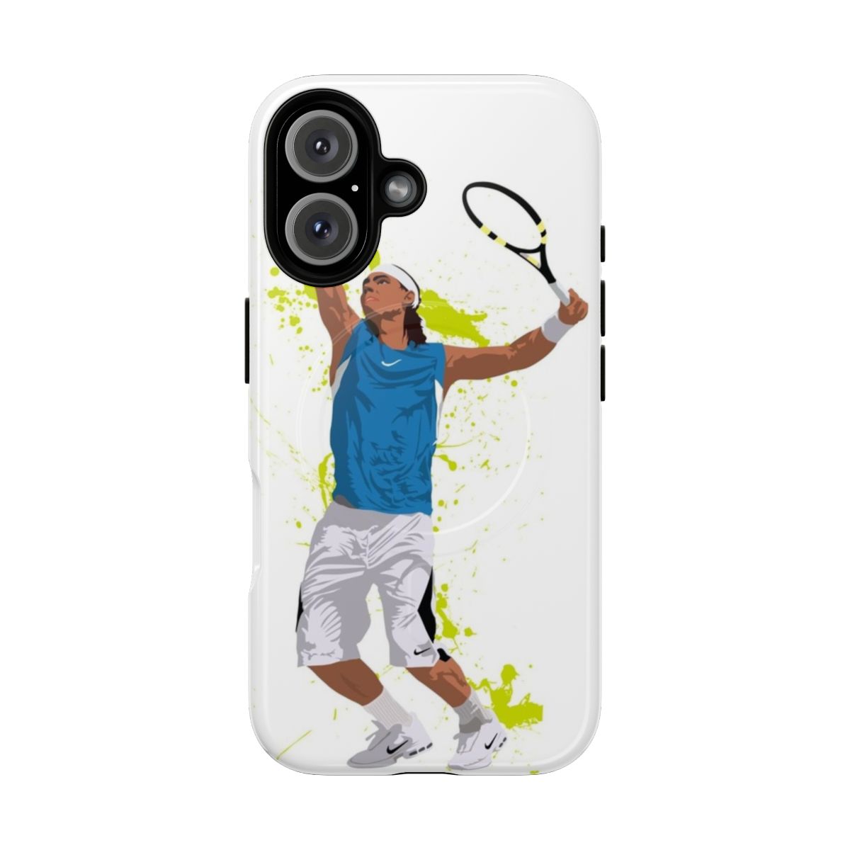 Magnetic tough phone case with Rafael Nadal design