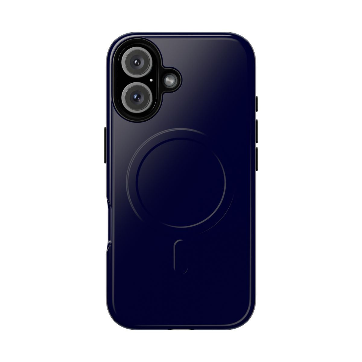 Navy blue phone case with a sturdy, magnetic protective design