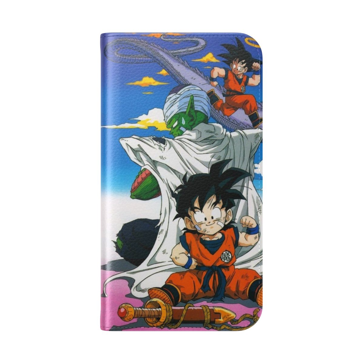 Dragon Ball Z inspired flip cover phone case - Folded Back