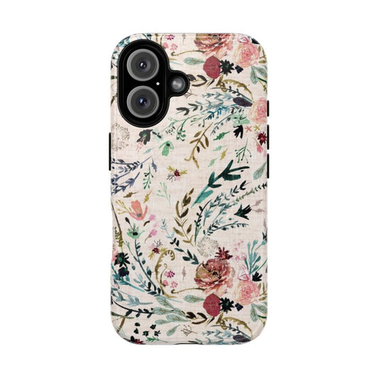 Fable Floral Magnetic Tough Phone Cases featuring a beautiful botanical design