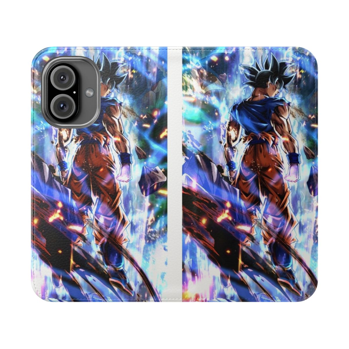 Dragon Ball themed phone case with Goku design