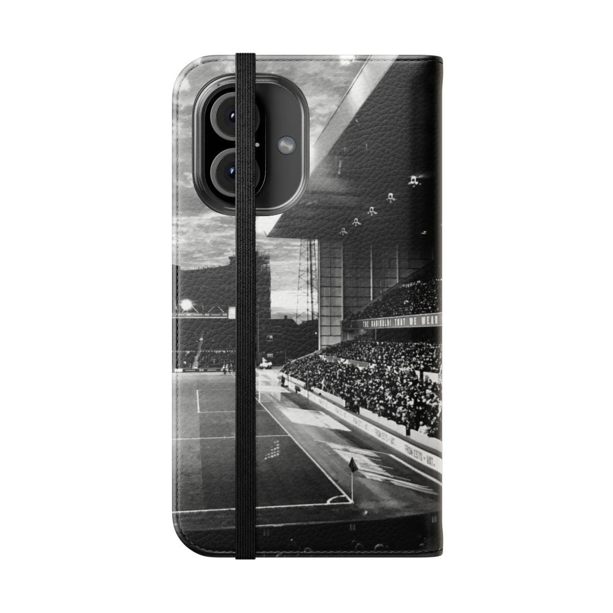 Nottingham Forest City Ground Inspired Flip Cover Phone Case - Folded Front