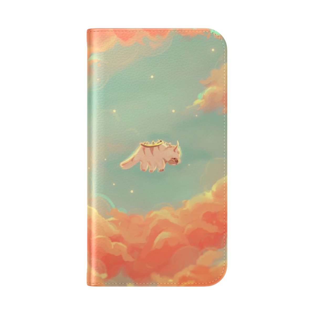 Dreamy Avatar The Last Airbender Appa inspired phone case cover - Folded Back