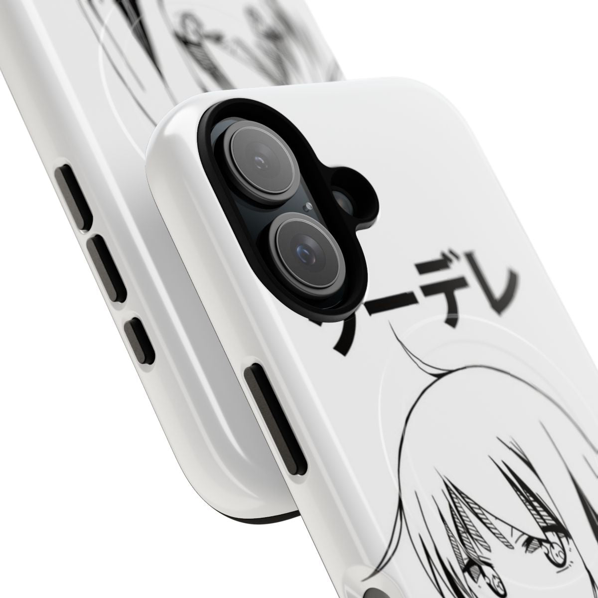 Anime-style phone case featuring Shiina Mashiro, a kuudere character - Detail