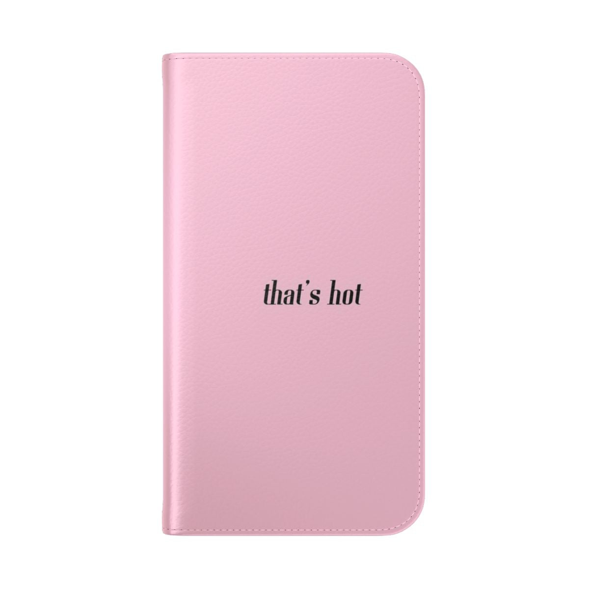 Stylish 2000s-inspired flip cover phone case in pink, white, and black color options - Folded Back