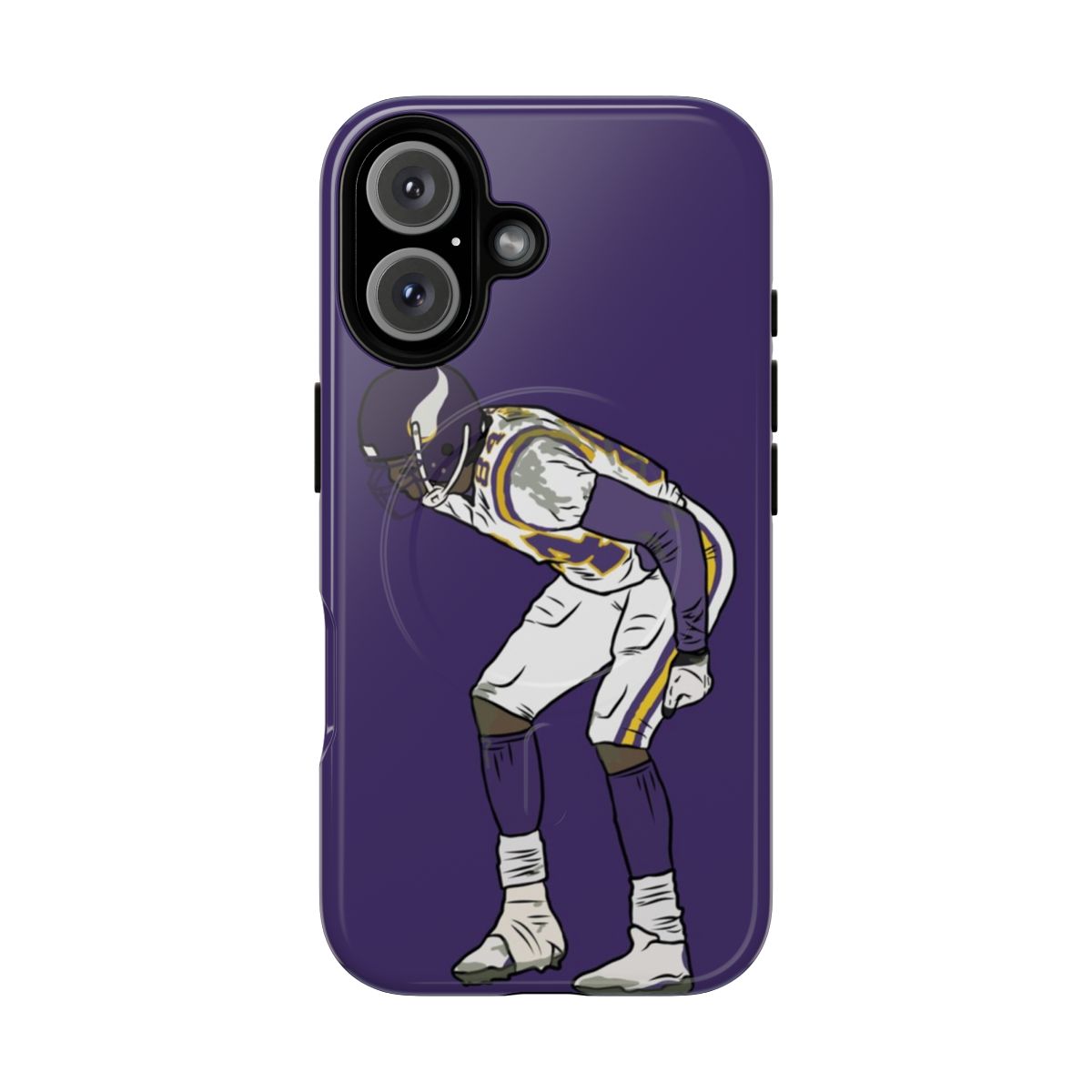 Randy Moss-inspired phone case with a tough, magnetic design for Minnesota sports fans