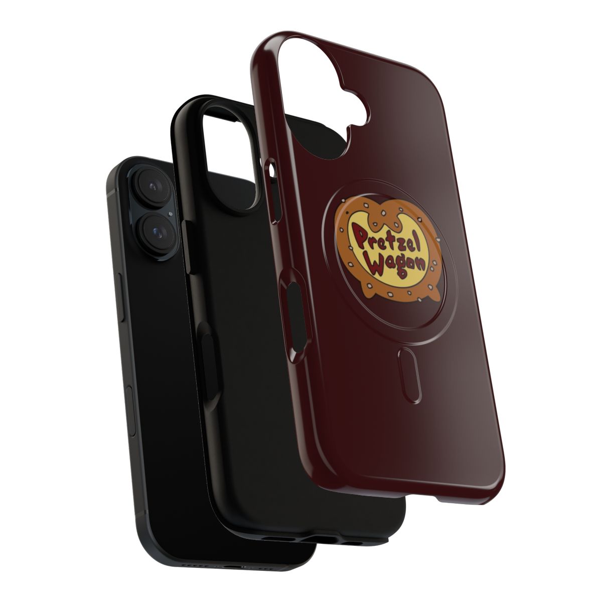 Pretzel Wagon Logo Magnetic Tough Phone Case featuring a design inspired by The Simpsons - Layers