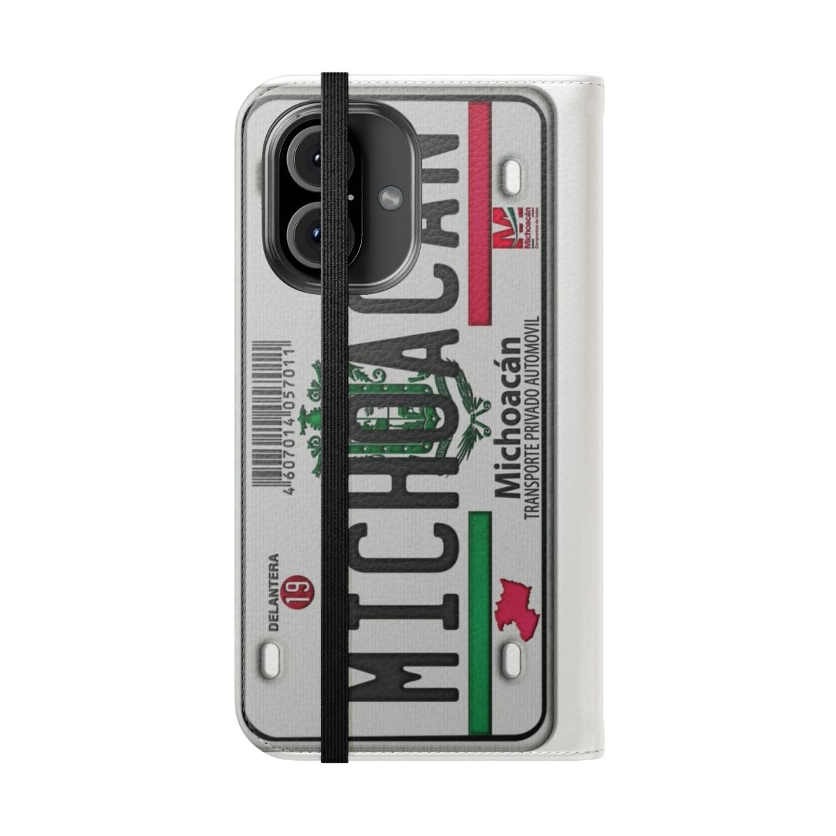 Embroidery-Effect Michoacán-Inspired Flip Phone Case - Folded Front