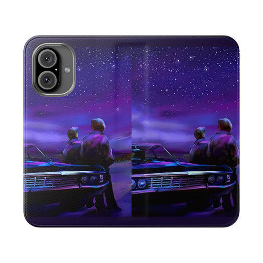 Colorful Impala Night Scene Galaxy Phone Case with Original Artwork