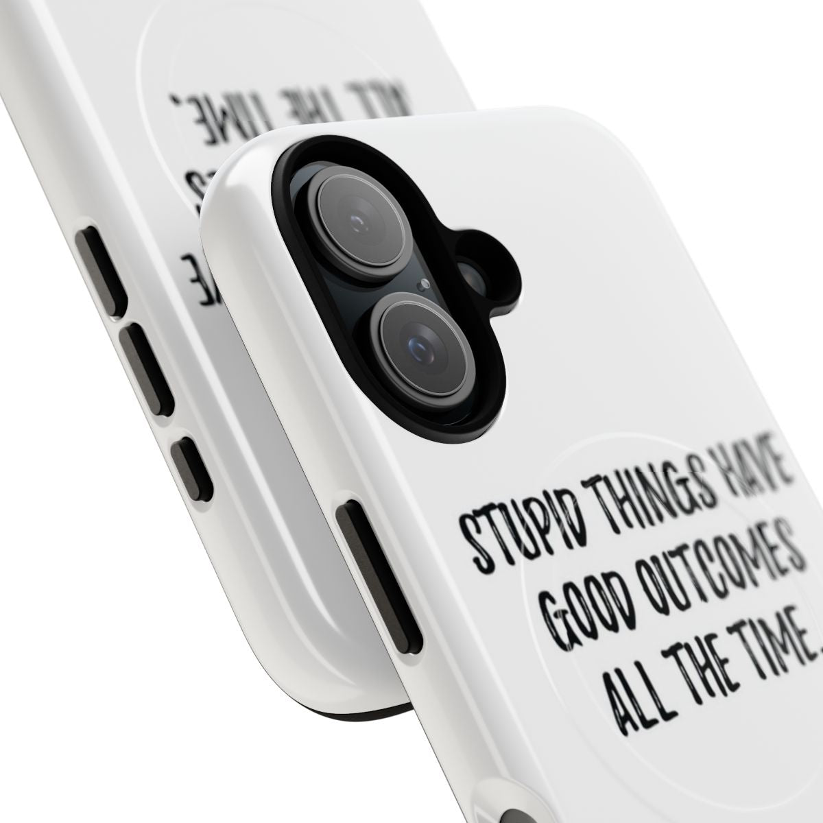 Magnetic tough phone case with Outer Banks inspired quotes and design - Detail