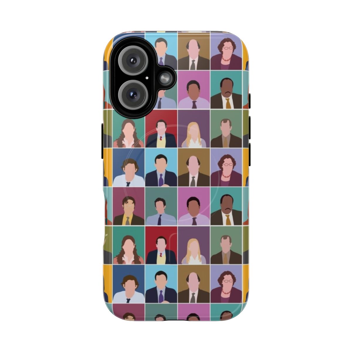 Minimalist phone cases featuring iconic characters from the TV show 'The Office'