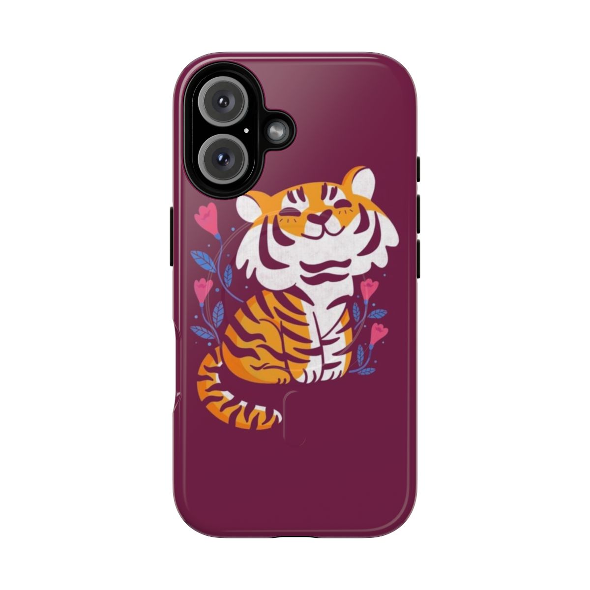 Floral Tiger Magnetic Protective Phone Cases