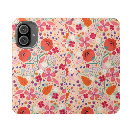 Colorful spring floral design phone case cover