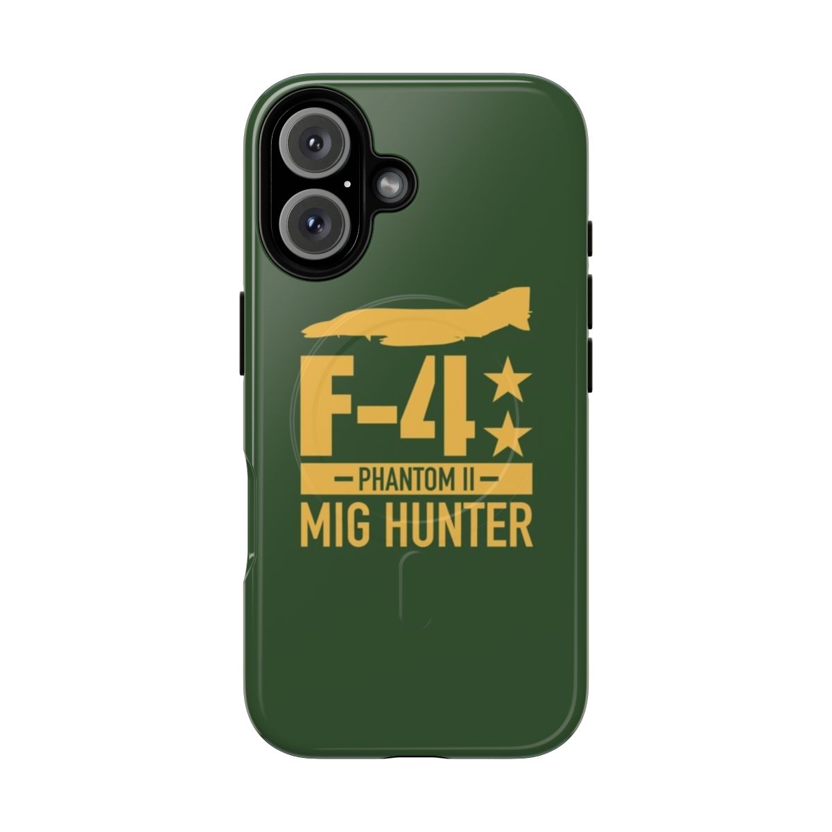 Phone case with the F-4 Phantom II, a legendary American fighter-bomber aircraft used by the US Air Force.