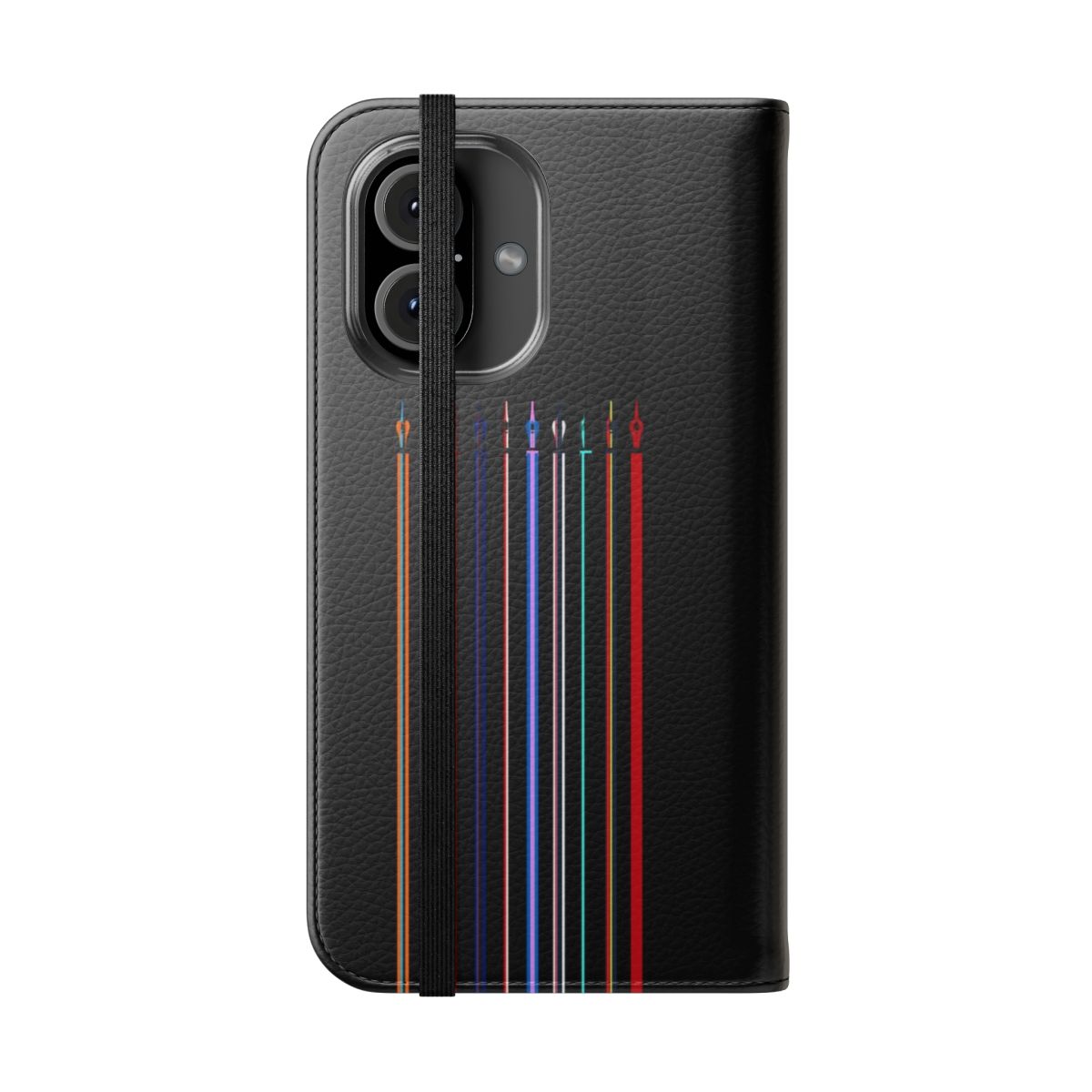 Minimalist design phone case featuring 2023 Formula 1 motorsport artwork - Folded Front