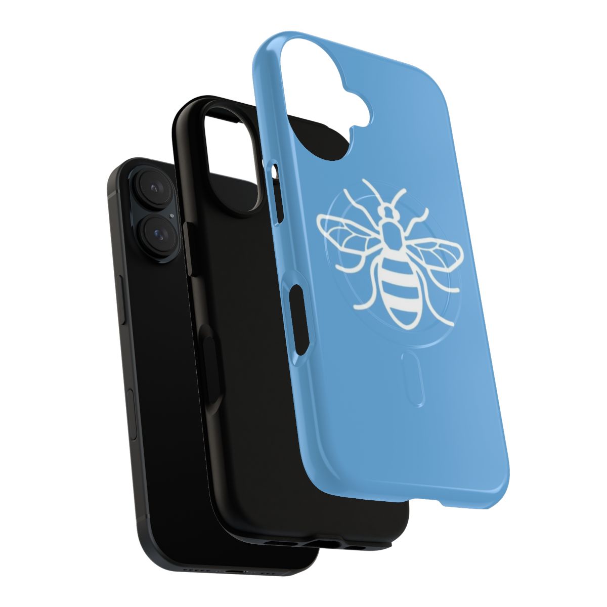 Manchester City inspired magnetic phone case with bee design - Layers