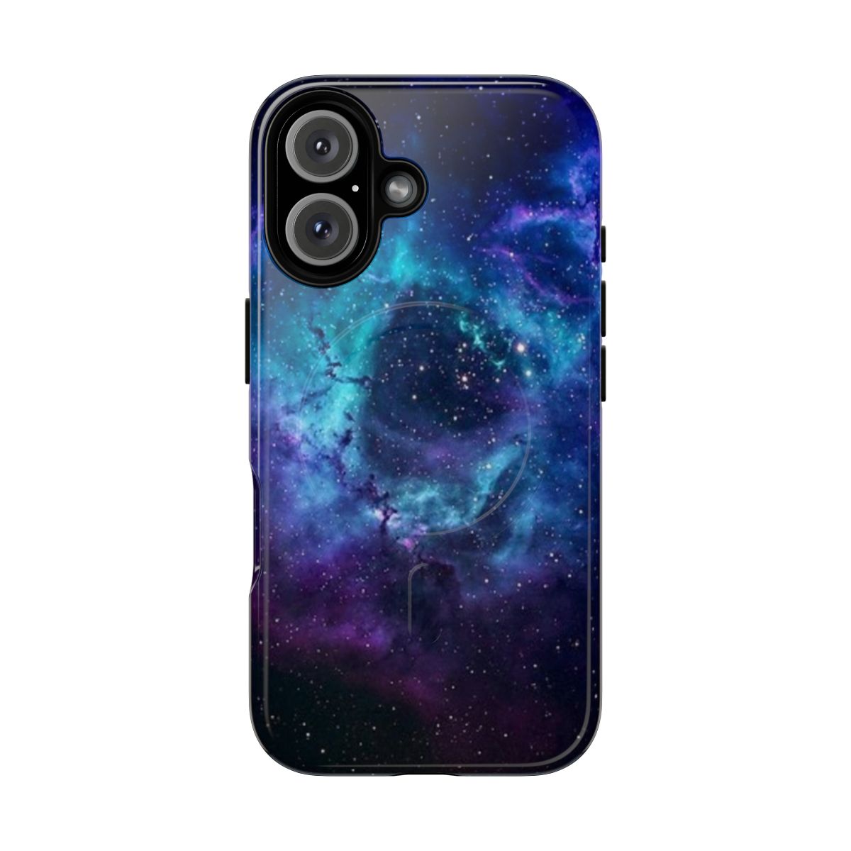 Cosmic Blue Galaxy Phone Case with Space, Planets, and Stars