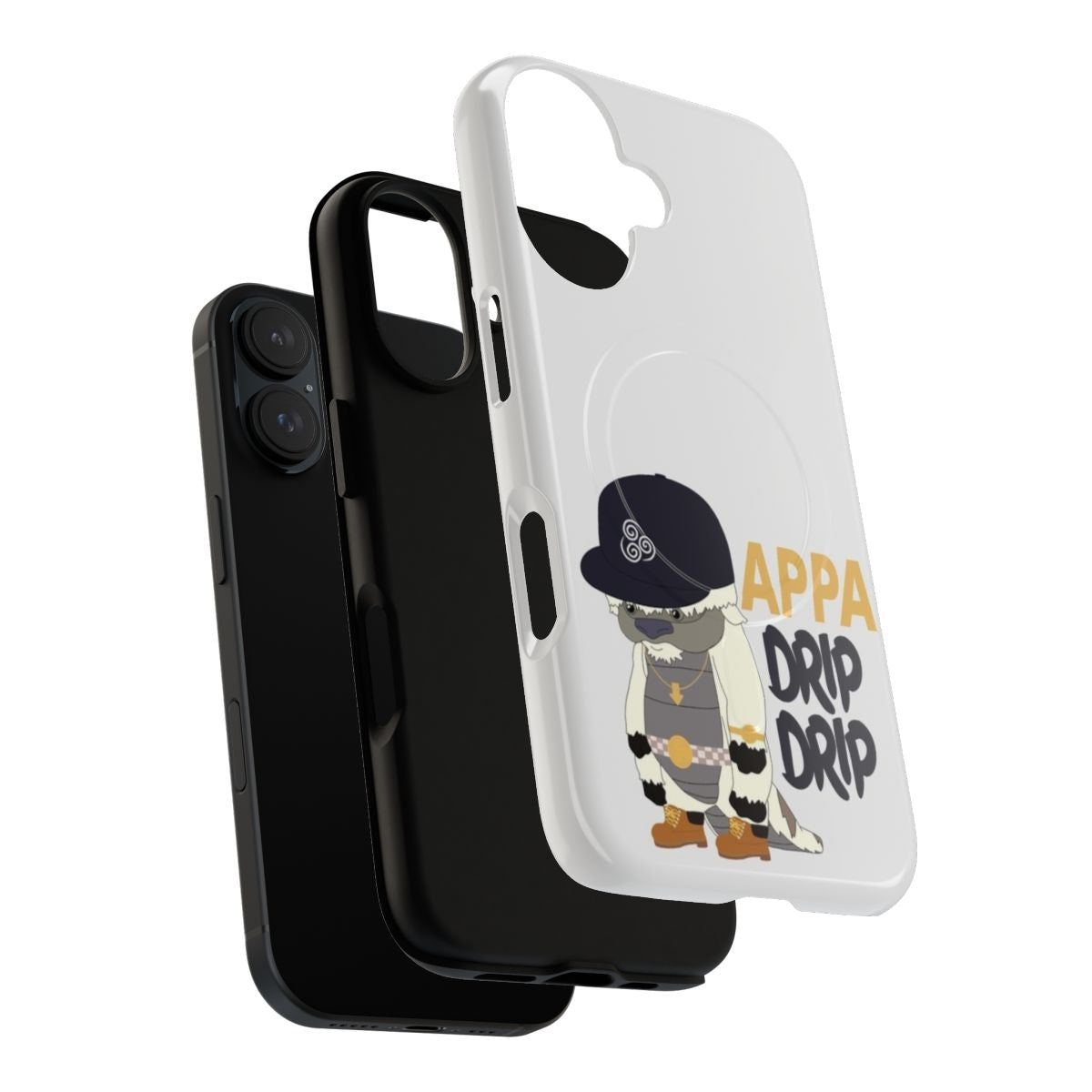 Magnetic tough phone case featuring a bright and colorful Appa design from Avatar: The Last Airbender. - Layers