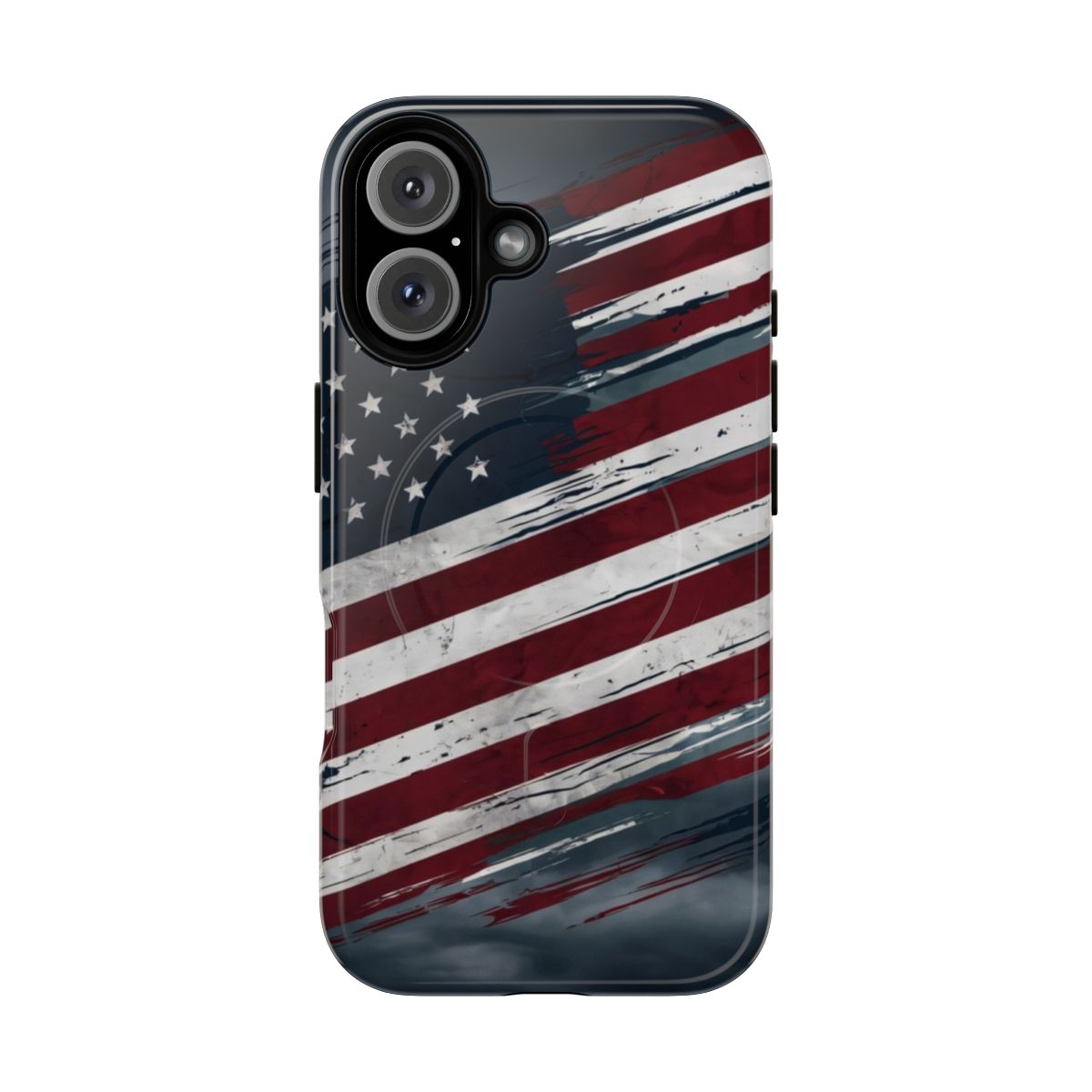 Patriotic phone case with American flag design