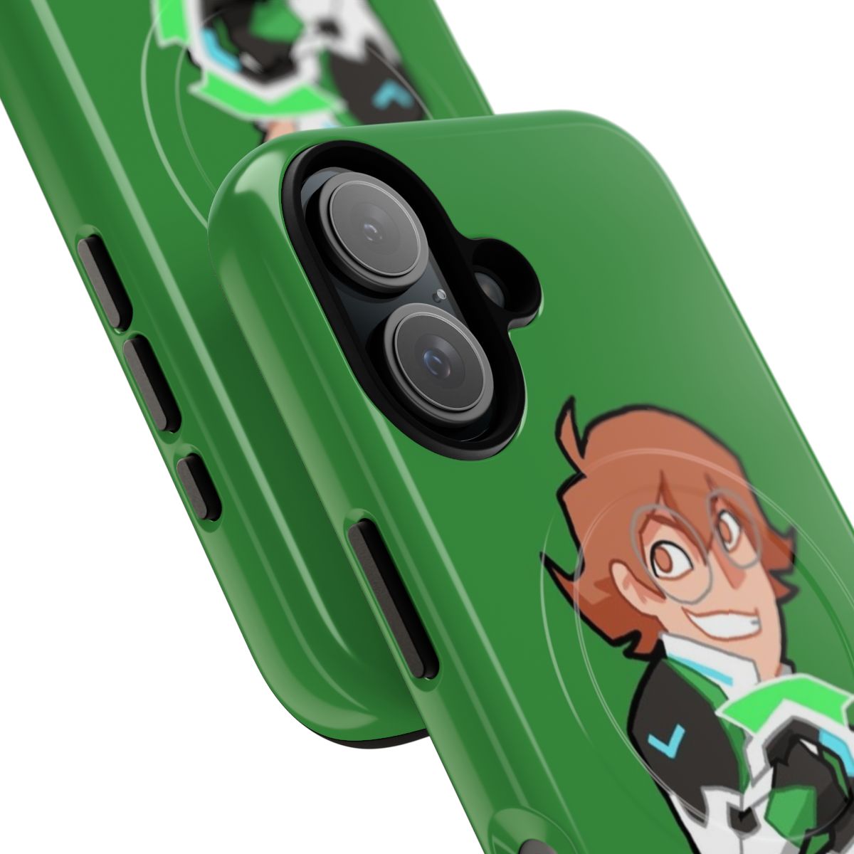 Pidge-inspired magnetic tough phone case with Voltron branding - Detail