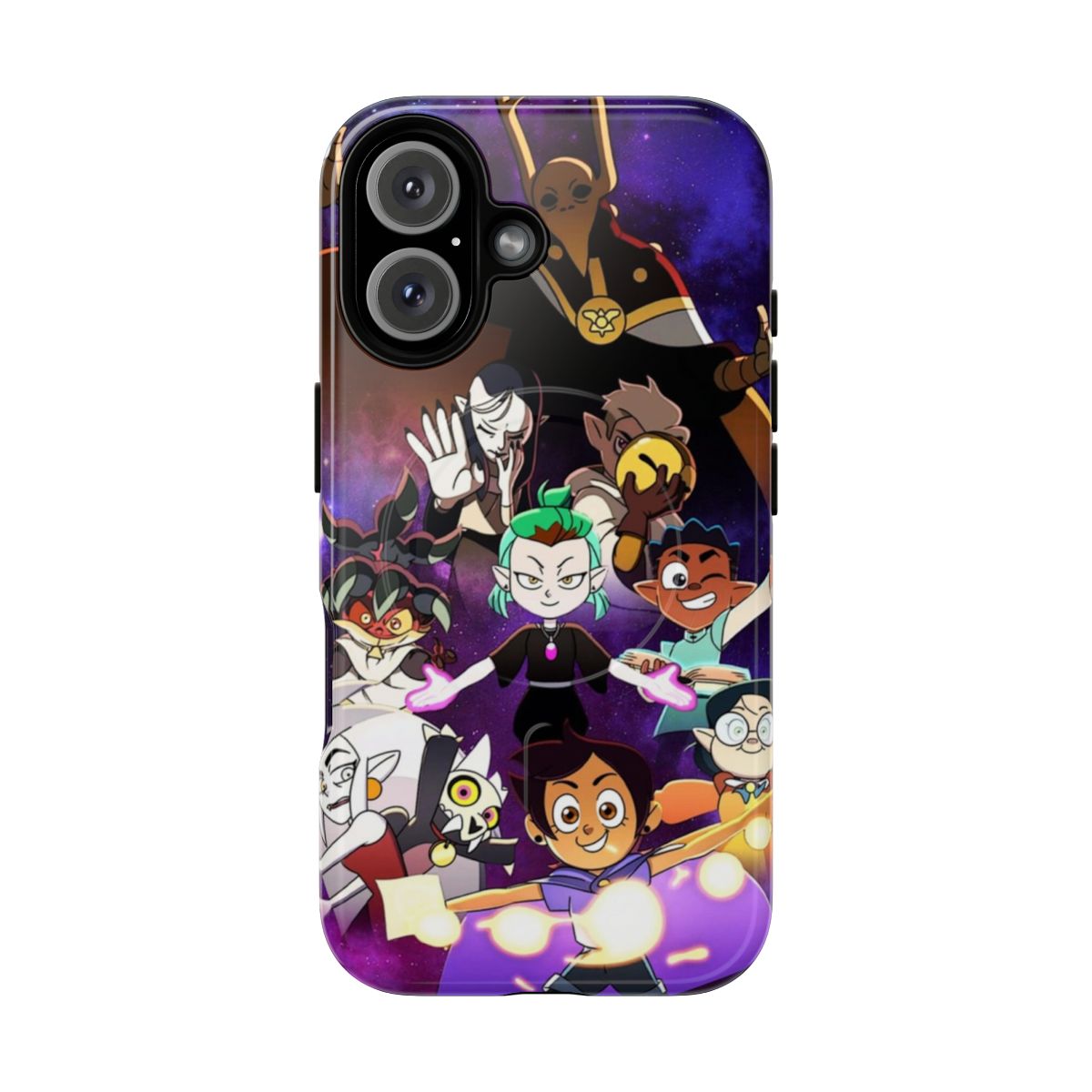 Magnetic tough phone case featuring characters from The Owl House season 2