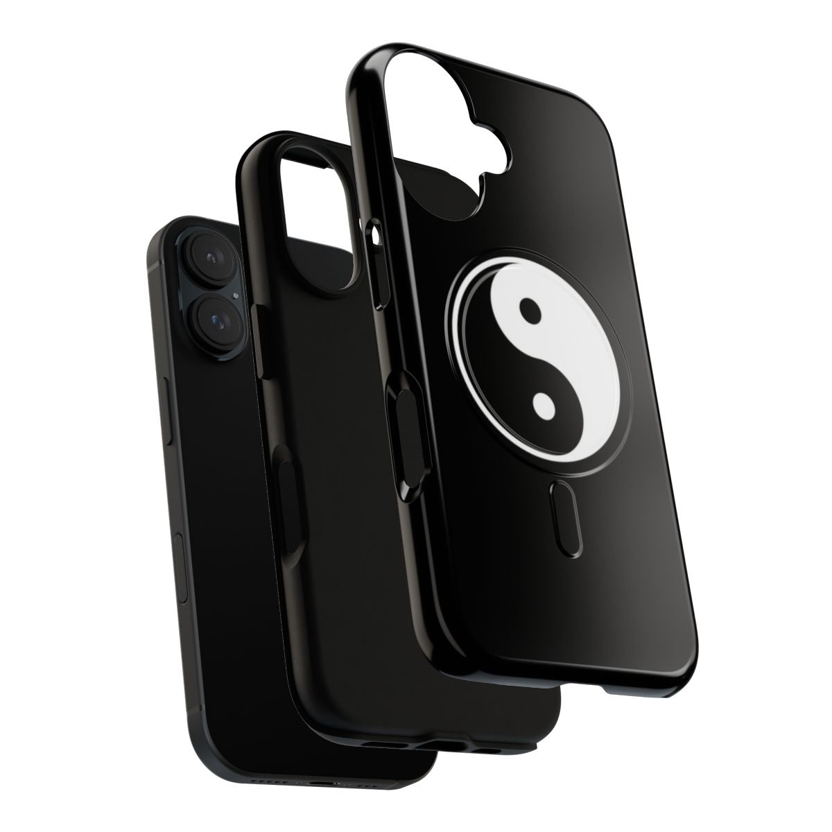 Yin Yang Symbol Phone Case with Magnetic Closure - Layers