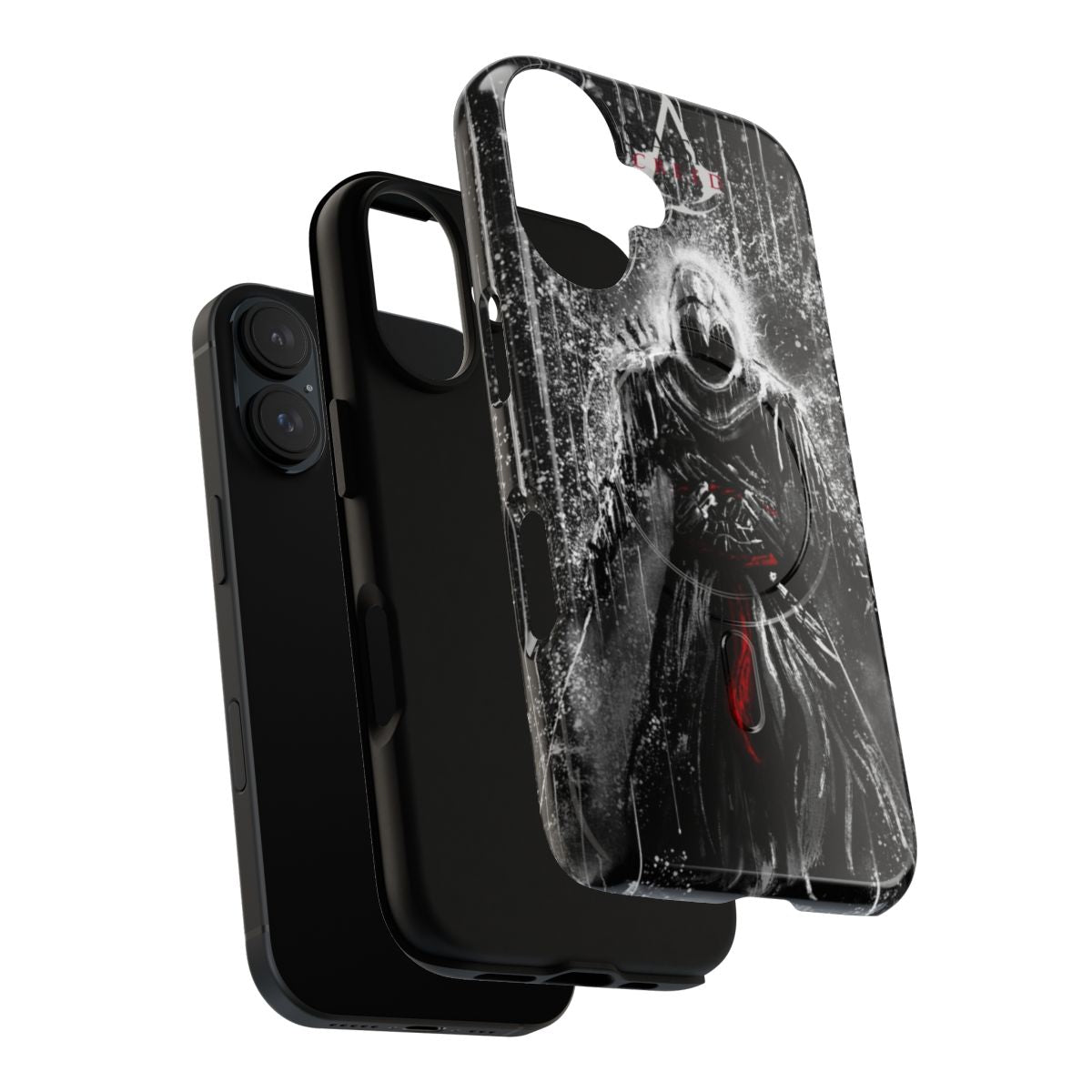 Assassin's Creed-inspired magnetic tough phone case with comic book art design - Layers