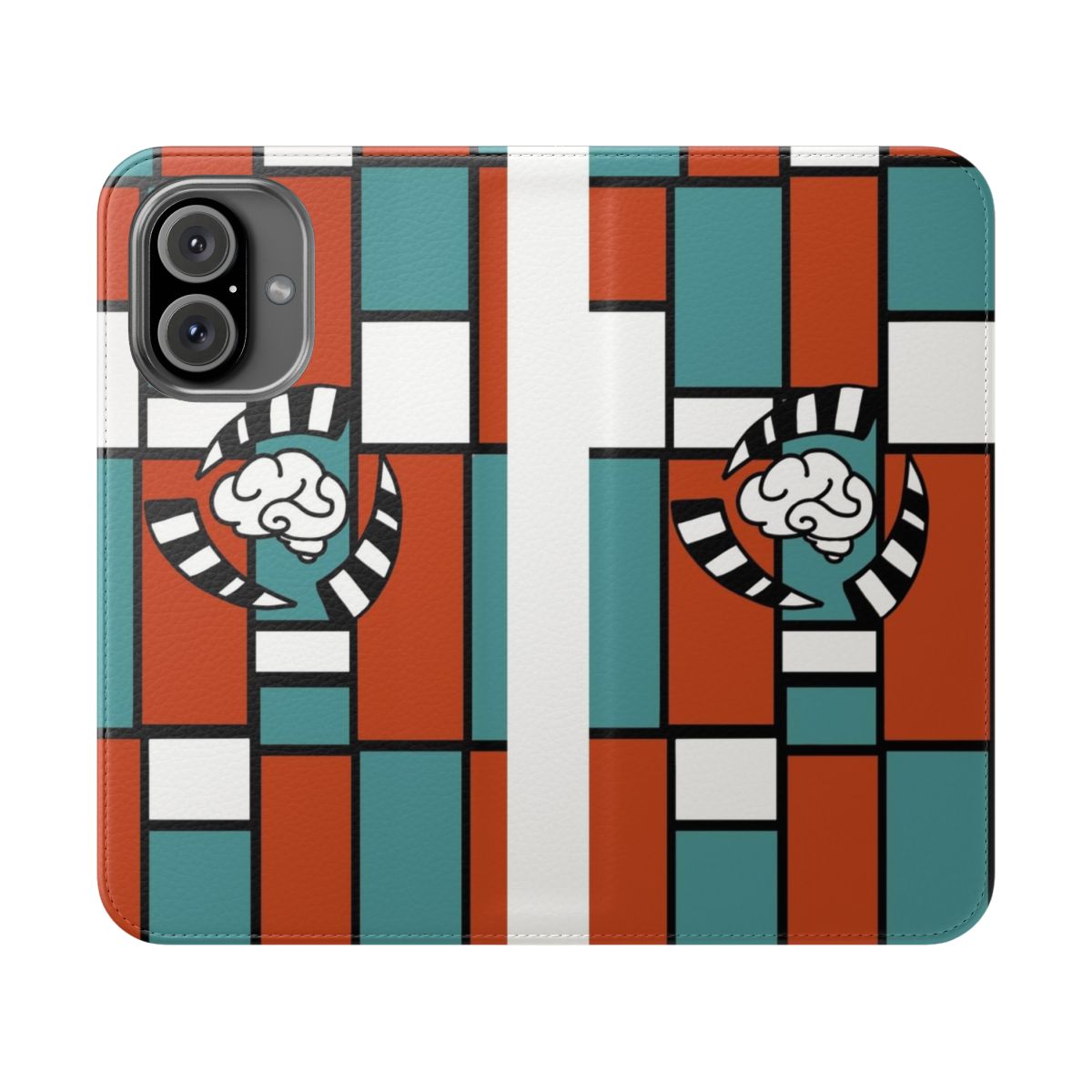 Psychonauts-themed flip cover phone case featuring the character Sasha Nein