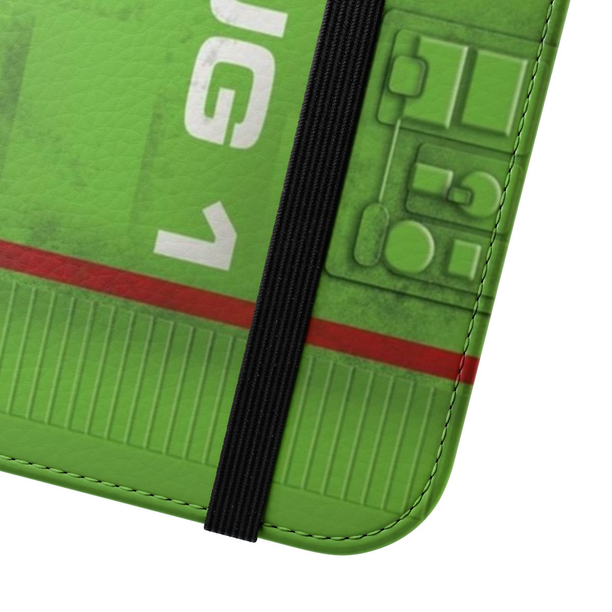 Red Dwarf-themed phone case featuring the iconic Starbug ship - Close Up