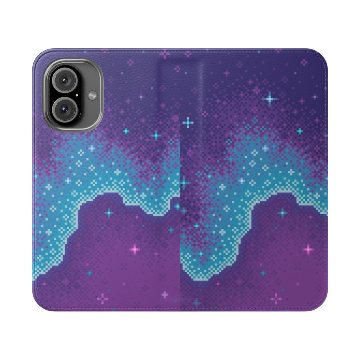 Vibrant galaxy phone case with stars, nebula, and cosmic design