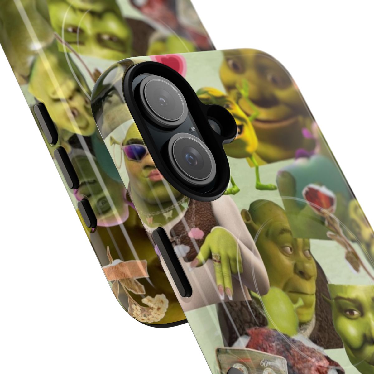 Image of a Shrek-inspired magnetic phone case - Detail