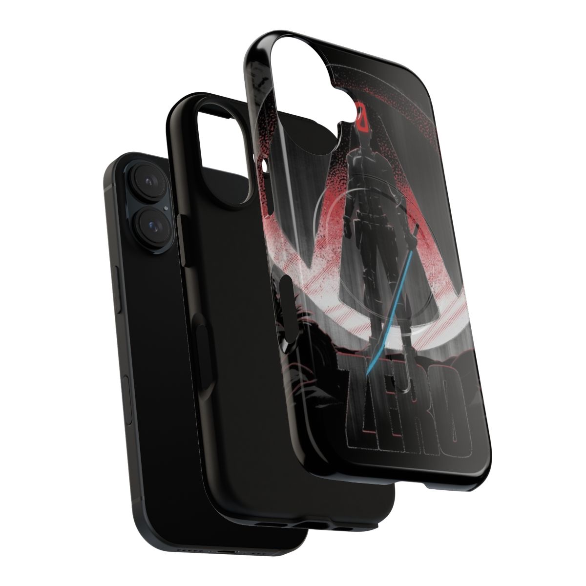 Magnetic tough phone case featuring Zero from the Borderlands 2 video game - Layers