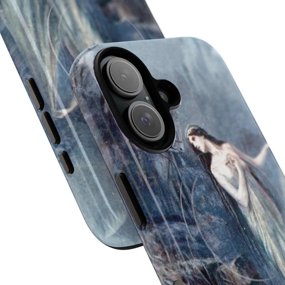 Magnetic tough phone case featuring the Lady of the Lake from Arthurian legend - Detail