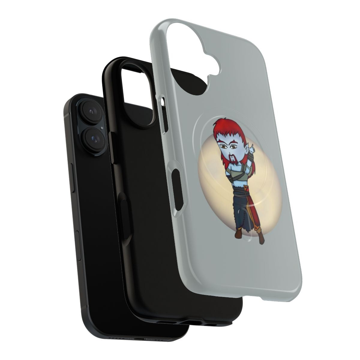 Godbrand-Inspired Anime-Style Phone Case - Layers