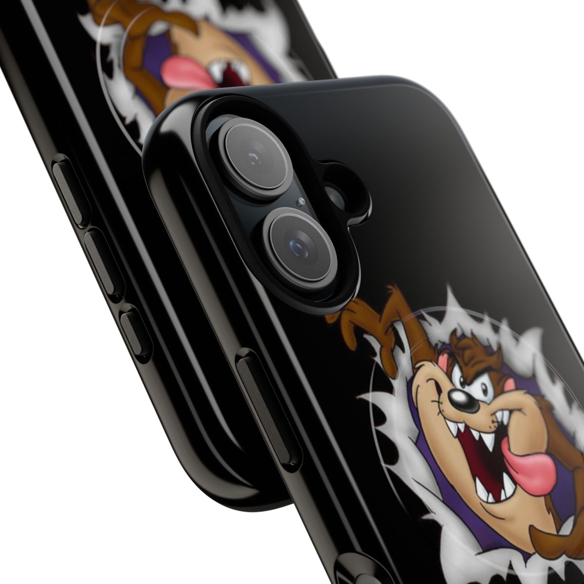 A Tasmanian Devil themed magnetic tough phone case for enhanced protection and style. - Detail